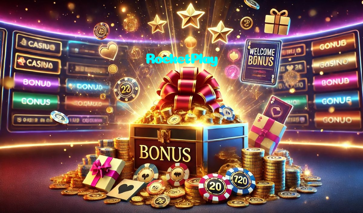 RocketPlay خوش آمدید بونس +600% پیشکش موبائل ایپ کے پروموشن سیکشن میں دکھائی دیتی ہے۔